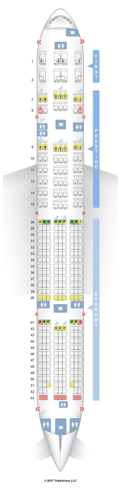 boeing 777-300er seat map korean air|Seat Map Korean Air Boeing 777.